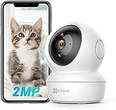 EZVIZ Security Camera Pan/Tilt 1080P Indoor Dome, Smart IR Night Vision, Motion Detection, Auto Tracking, Baby/Pet Monitor, 2-Way Audio, Works with Alexa and Google(C6N)