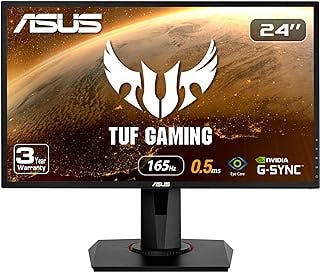 ASUS VG248QG 24" G-SYNC Gaming Monitor 165Hz 1080p 0.5ms Eye Care with DP HDMI DVI,Black